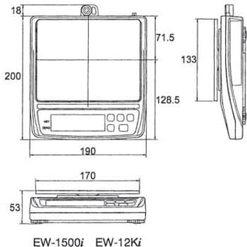 A\u0026D 検定付きはかり コンパクト電子天びん EW-i-Kシリーズ