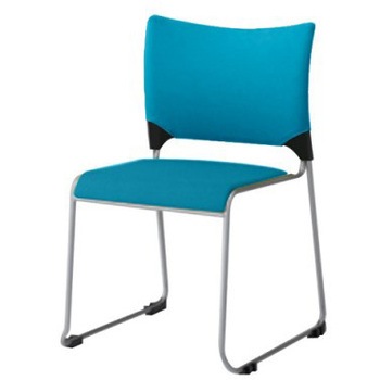 81R2GZ FFW5 レーテ クローズ脚 肘無 背カバー付 ブラックシェル メッキフレーム オカムラ(岡村製作所) 07216408