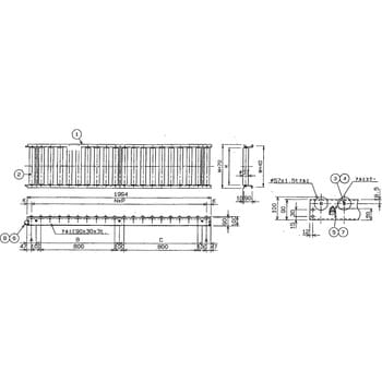 MA57301020 三鈴 アルミローラコンベヤMA57型 径57X1．5T 三鈴工機