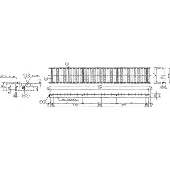 MA57-301530 三鈴 アルミローラコンベヤMA57型 径57X1．5T 1台 三鈴工