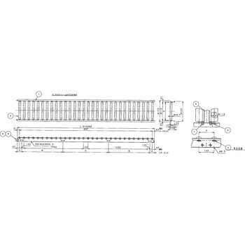 スチールローラコンベヤ MS42型 径42X1．4T