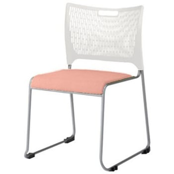 81R2BZ PB23 レーテ クローズ脚 肘無 背カバー無 ホワイトシェル シルバーフレーム オカムラ(岡村製作所) 07222979