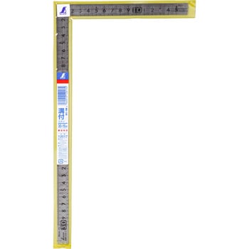 小型曲尺溝付ステン30×15cm裏面角目 シンワ測定 【通販モノタロウ】