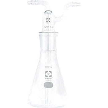 SPCガス洗浄びん フラスコ型 100mL SIBATA(柴田科学) ガス洗浄瓶 【通販モノタロウ】