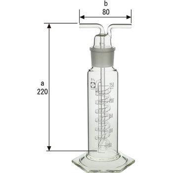 柴田科学〕SPCガス洗浄びん 250mL | sport-u.com