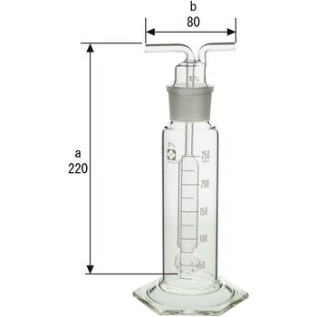 洗浄びん ムエンケ 250ml SIBATA(柴田科学) ガス洗浄瓶 【通販モノタロウ】