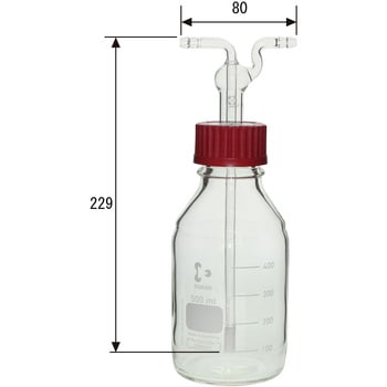 014680-500 洗浄びん円筒フィルター付 1000ml 1個 SIBATA(柴田科学