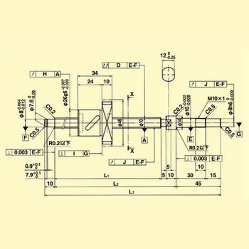 標準リード精密ボールねじ(軸端・完成品) THK