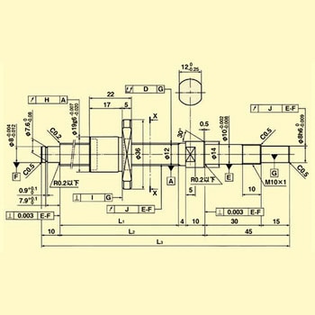標準リード精密ボールねじ(軸端・完成品) THK