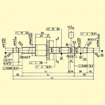 標準リード精密ボールねじ(軸端・完成品) THK