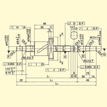 標準リード精密ボールねじ(軸端・完成品) THK