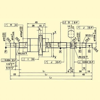 標準リード精密ボールねじ(軸端・完成品) THK