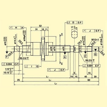 標準リード精密ボールねじ(軸端・完成品) THK