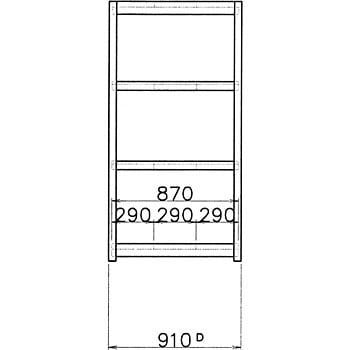 中量ラック 500kg 単体 高さ1500mm