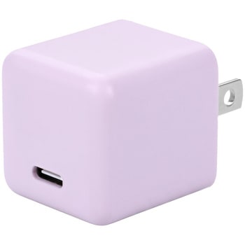 軽量&コンパクト PD30W USB-CポートAC充電器 急速充電対応 ペールアイリス(MOT-ACPD30-PU) MOTTERU