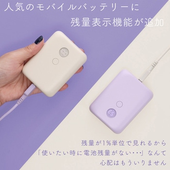 PD30W入出力対応 残量表示モバイルバッテリー10，000mAh ペールアイリス 2年保証(MOT-MB10003-EC) MOTTERU