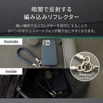 スマートフォン用 ハンドストラップ(7mm径) TACTIX(タクトナイン) OWLTECH(オウルテック)