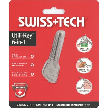 ユーティリティーキーツール 6-in-1 (ステンレス製) SWISS TECH