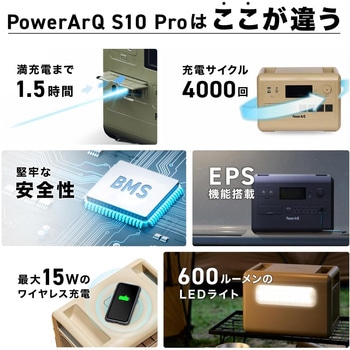 ポータブル電源 PowerArQ S10 Pro 1024Wh コヨーテタン PowerArQ