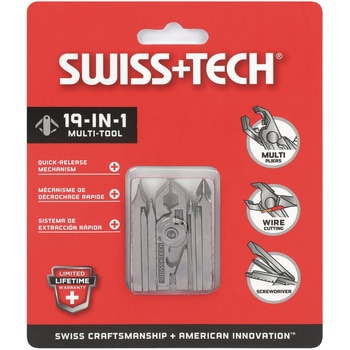 折畳みマルチツール 19-in-1 (ステンレス製) SWISS TECH