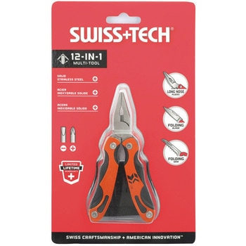 折畳みマルチツール 12-in-1 SWISS TECH