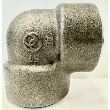 鍛鋼製ねじ込み式管継手 No.101 90°エルボ 藤井高圧