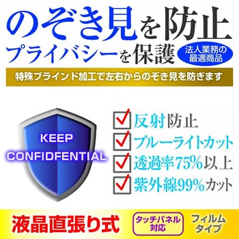 液晶保護フィルム SONY Xperia 5 V ( SO-53D SOG12 XQ-DE44 ) のぞき見防止 メディアフューチャー