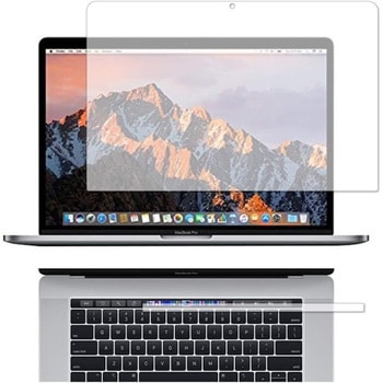 液晶保護フィルム MacBook Pro 15インチ (2019 2018 2017 2016) Touch Barシートつき 用 / Apple 高硬度9H ブルーライトカット メディアフューチャー