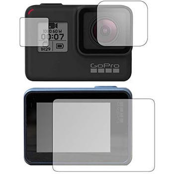 f9h-lsac03-mc000949 液晶保護フィルム GoPro HERO7 Black/GoPro HERO6 / GoPro HERO5  液晶モニター、レンズ、表示パネル3点セット 高硬度9H 1枚 メディアフューチャー 【通販モノタロウ】