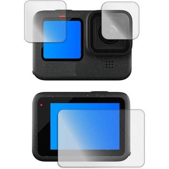 液晶保護フィルム GoPro HERO12 ( メイン / サブ 3 枚セット ) 高硬度9H メディアフューチャー