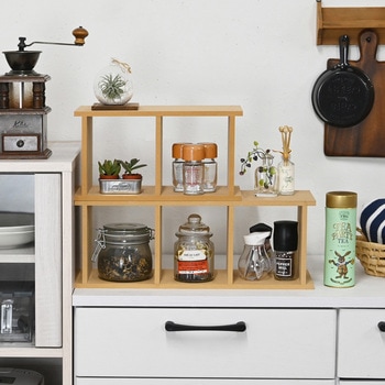 オープンラックスリム3段 - フクダクラフト