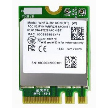 SparkLAN 産業用Wifi+BTモジュール IEEE 802.11ac/a/b/g/n   + BBT5.0対応 M.2 2230 TELEC認証 アンテナ付き WNFQ-261ACNI(BT)VN SparkLAN