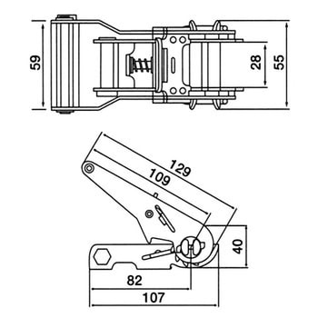 LBR100W CF5-40CF ラッシングベルト 1本 オーエッチ工業 【通販サイト