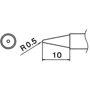 T12-B2Z こて先(T12・鉛フリーはんだ対応) 1個 白光 【通販サイト