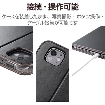 11インチ iPad Pro (M4) ケース ヴィーガンレザー 手帳型 ApplePencil収納&充電可 ハンドベルト付 - エレコム