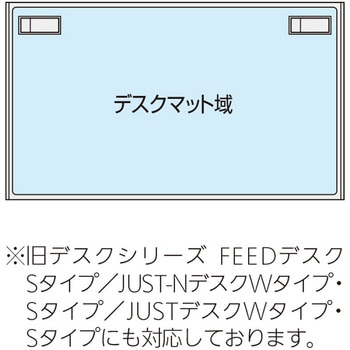 環境対応デスクマット FEED-N・Sタイプ専用 シングル 内田洋行