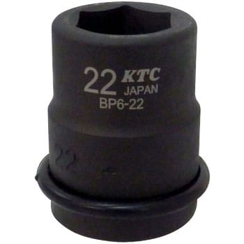 19.0sq. インパクトレンチ用ソケット(標準) ピン・リング付き KTC