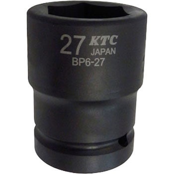 19.0sq. インパクトレンチ用ソケット(標準) ピン・リング付き KTC