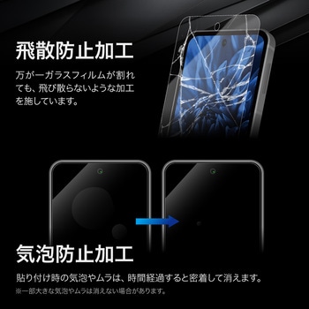 AQUOS sense9 ガラスフィルム 「GLASS PREMIUM FILM」スタンダードサイズ ブルーライトカット LEPLUS NEXT