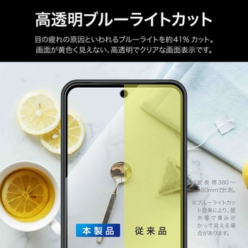 AQUOS R9 pro ガラスフィルム 「GLASS PREMIUM FILM」全面保護 ブルーライトカット LEPLUS NEXT