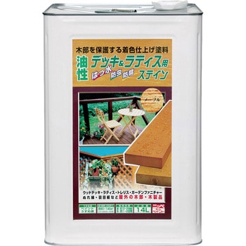 油性木部用塗料 デッキ&ラティス 14L ニッペホームプロダクツ