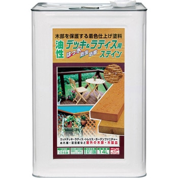 油性木部用塗料 デッキ&ラティス 14L ニッペホームプロダクツ