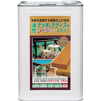 油性木部用塗料 デッキ&ラティス 14L ニッペホームプロダクツ