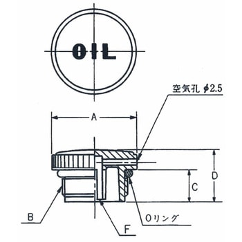 オイルキャップ KRM-A KRM-A1-B 協和