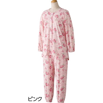 800341婦人ワンタッチのびのびストレッチパジャマ ケアファッション