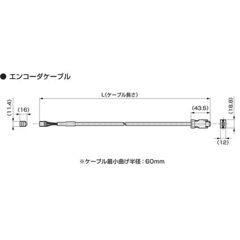 アブソデックス(ABSODEX) AX※Rシリーズ用エンコーダケーブル(部品) CKD