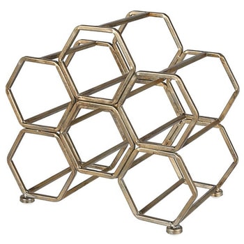 HONEYCOMB WINE RACK ANTIQUE GOLD(ハニカムワインラック) ダルトン