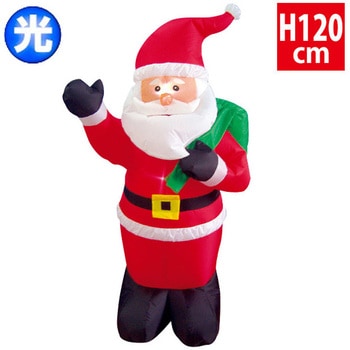 エアブロー プレゼントサンタ(高さ：H120cm) アルファ[販促]