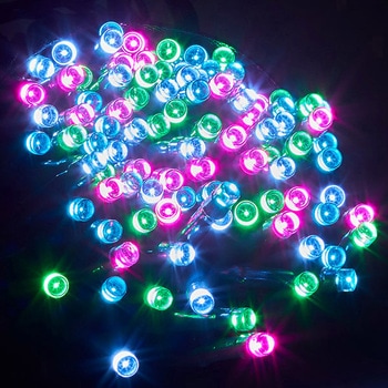 防滴100球LEDライト(パステルミックス) アルファ(販促)