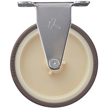 ステンレスキャスター 固定 ウレタン車 ハンマーキャスター